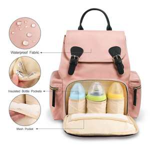 Sac a Langer Bolsa de panales Nuevo diseño de alta calidad impermeable diseñador bolsa de pañales Tote Mommy bag - Product Image 3