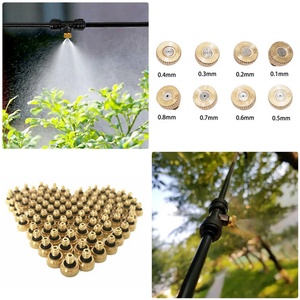 Low <b>Pressure</b> Mister Anti-Drip Fogging Spray Head Dust Control Sprinkler Mist Nozzles, Spray Atomizing Misting Brass Nozzles - Product Image 6