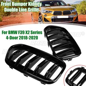 Rejilla Delantera Doble para BMW F39 Serie X2 M35i XDrive20d XDrive28i SDrive20i 4 Puertas 2018 2019 2020 Negra - Product Image 1