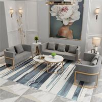 Chaises de style nordique pour la maison, en fer forgé, pour salon de manucure, salon de beauté, zone d'accueil, chaises modernes, canapé de style
