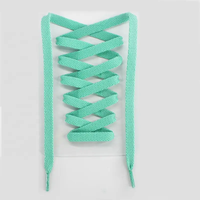 Lacets plats en polyester de 10 mm de large, couleurs tendance, faible MOQ, lacets élégants pour la vente en gros