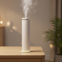 Diffuseur d'huiles essentielles sans eau, lumière chaude de luxe, aromathérapie, avec une couverture de 1500 pieds carrés, 6 réglages de brume pour la maison, grande pièce