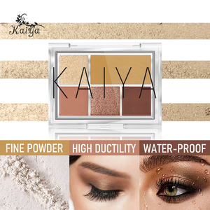 OEM Clear 5 Color Sweatproof Shimmer Eyeshadows <strong>Earth</strong> Tone Matte Eye <strong>Shadow</strong> Highly Pigmented Creamy Makeup Eyeshadow Palette - Product Image 3