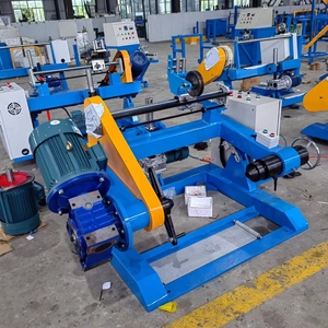 Bobineuse de fil à moteur pneumatique/manuel <span class=keywords><strong>GS800</strong></span> de haute qualité, machine à enrouler à grande capacité 800 kg, bleue, 110x120x130cm, 300 tr/min - Product Image 3