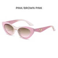 Lunettes de soleil œil de chat avec nœud papillon, très tendance, pour femme, nouvelle mode haut de gamme, style européen et américain, protection UV400, monture intégrale, pour le commerce international