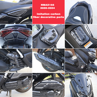 Pièces de Moto en ABS pour Yamaha NMAX155 Pièces Décoratives en Fibre de Carbone N MAX155 Impression par Transfert d'Eau Pièces en ABS Modifié