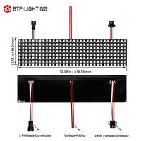 Matrice led Flexible programmable, individuellement adressable, dc 5v, ws2812, 8x32, 16x16, 8x8, rgb