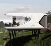 Assemblage Conception détachable Camping Resort Capsule Hotel Modern Luxury 20Ft 40Ft Mobile Space Capsule