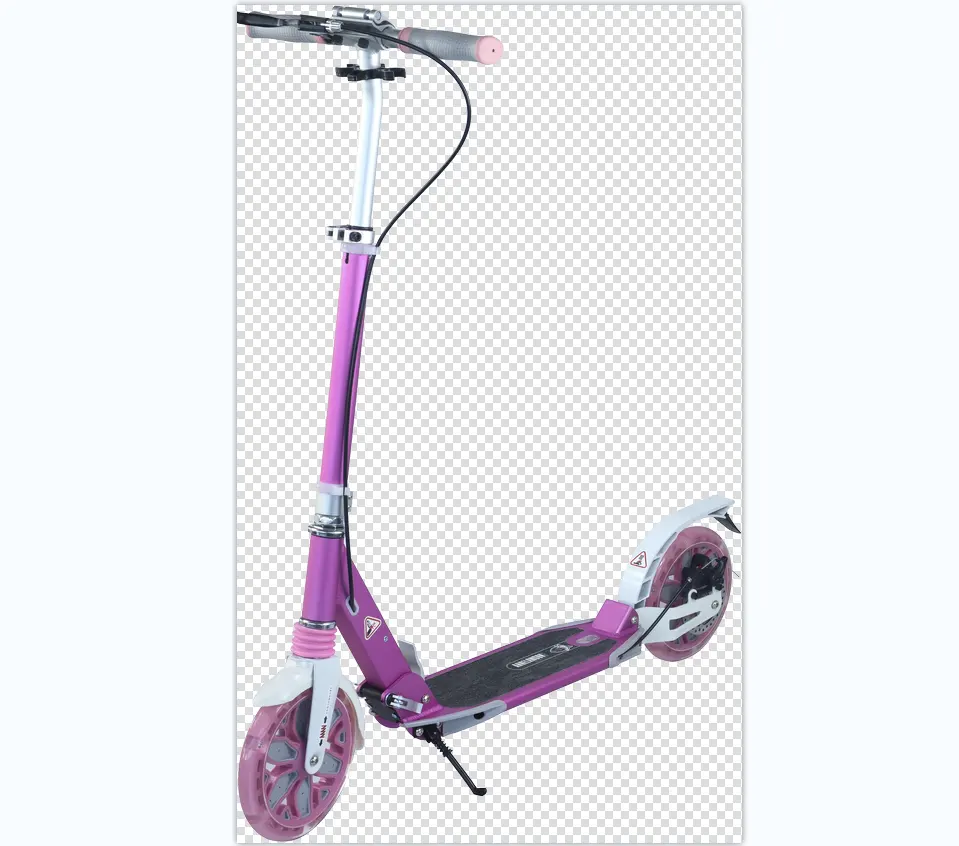 Trottinette réglable en hauteur pour enfants avec guidon pliable