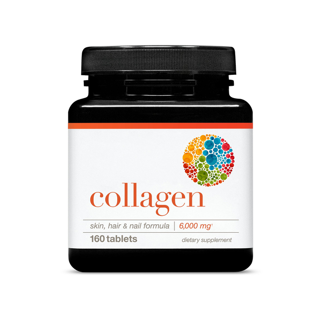 Collagen Tablets, 6000mg Hydrolyzed Collagen with Vitamin C, Skin Hair & Nail Support Formula160 Count Dietary Supplement