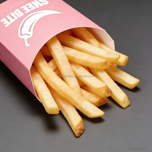 กล่องกระดาษบรรจุภัณฑ์เบอร์เกอร์แบบฝรั่งเศส พิมพ์โลโก้ได้ตามต้องการ สำหรับไก่ทอดแบบนำกลับบ้าน กล่องบรรจุภัณฑ์อาหารจานด่วนแบบใช้แล้วทิ้ง - Product Image 3