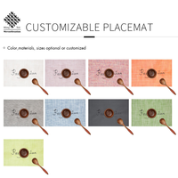 Nouvelle Arrivée Set de Table en Textilène Brodé Résistant à la Chaleur Lavable pour Mariages, Décoration Intérieure, Événements, Jardins, Cadeaux