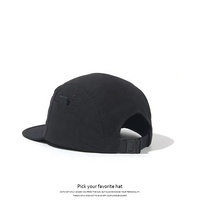 Snapback étanche course à pied cinq panneaux casquette de camp new york baseball sport casquette nylon 5 panneaux casquettes et chapeaux vente en gros