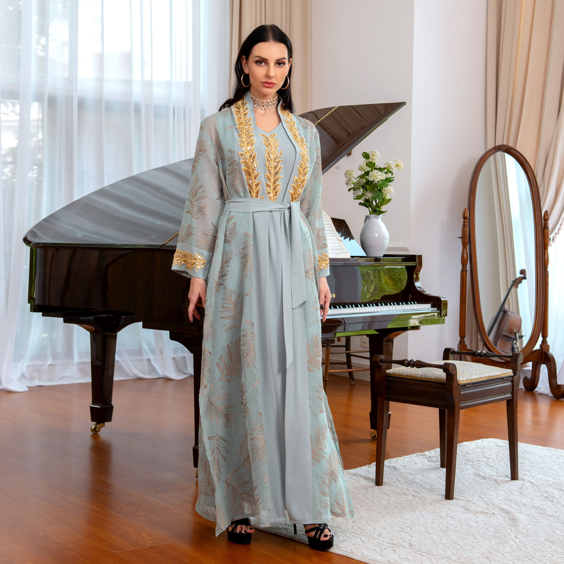 Arabian Nights Costumes Women - Beaded Cape Dress