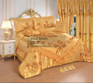 10pcs Luxury <strong>Duvet</strong> with Curtains Wedding Comforter Bedding Set Warm Comforter Lace Princess Quilt in Stock - Product Image 3