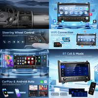 Podofo 9.3" pour Mercedes-Benz Classe A/B W169 B200/W245 Autoradio Android 4+64G Carplay/Android Auto sans fil GPS/WiFi USB ODM