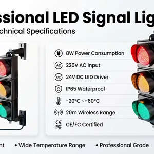Semáforo LED de 100 mm Rojo y Verde, Luz de Señalización LED para Muelle de Carga, Luz de Parada y Avance - Product Image 6
