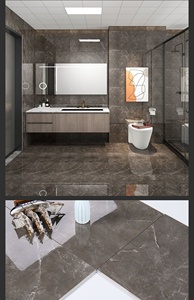 Carreaux de sol et de mur en marbre, en porcelaine, pleine masse, émaillés, 400*800 mm, pour salle de bain et balcon - Product Image 6