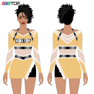 Nouveaux uniformes de pom-pom girl de conception personnalisée pour hommes \/sublimation sport <span class=keywords><strong>homme</strong></span> pom-pom girl avec strass - Product Image 5