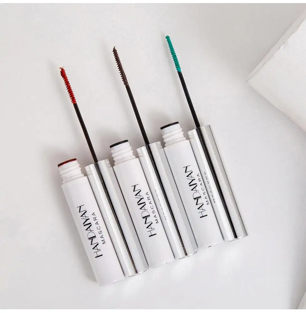 Màu Mascara Không Thấm Nước Lông Mi Curling Kéo Dài Trang Điểm Màu Xanh Màu Xanh Lá Cây Màu Đỏ Đen Lỏng Lash Mở Rộng Mascara