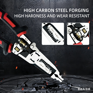 Nuevo Pelacables Multifuncional 10 en 1 <span class=keywords><strong>de</strong></span> Grado Industrial para Electricistas, Uso en Circlips, Bricolaje, OEM, Acero Aleado, Mordazas Puntiagudas, Personalizado - Product Image 3