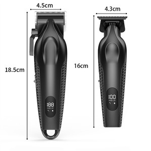 Cortadora de Pelo Eléctrica Profesional, Recortadora de Barba Recargable para Hombre, Máquina de Corte de Pelo con Pantalla LCD, Afeitadora de Barbero - Product Image 6