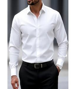 Conjunto de Camisa y Pantalón para Hombre, Corte Entallado, Camisa de Manga Larga con Pantalones, Tela Ligera y Cómoda para Oficina, Trabajo y Reuniones - Product Image 2