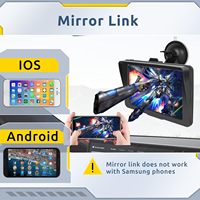 Reproductor Multimedia Portátil de 7 Pulgadas con Apple CarPlay, Android Auto, Bluetooth, FM y AUX, Compatible con Todos los Modelos de Automóviles