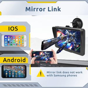 Đa Phương Tiện Carplay 7 Inch Thích Hợp Cho Tất Cả Các Xe Xách Tay Không Dây Xe Chơi Màn Hình Cho Xe - Product Image 6