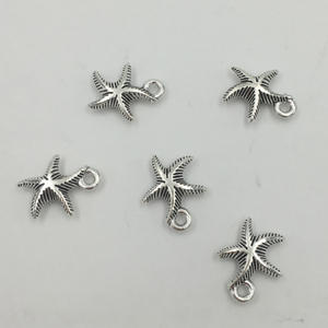 13x16mm liontin bandul bintang laut untuk pembuatan perhiasan buatan tangan antik perak liontin bintang laut - Product Image 2