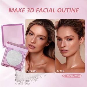 พาเลทไฮไลท์เตอร์วีแกน 8 สี แต่งหน้าขายส่ง เนื้อเนียนละเอียด ติดทนนาน ให้ผิวเปล่งประกายเพชร สวยเป็นธรรมชาติ - Product Image 5