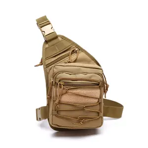 Tactical Concealed Gun Holster Messenger Chest Pack Single Shoulder EDC Molle Crossbody Sling Bag