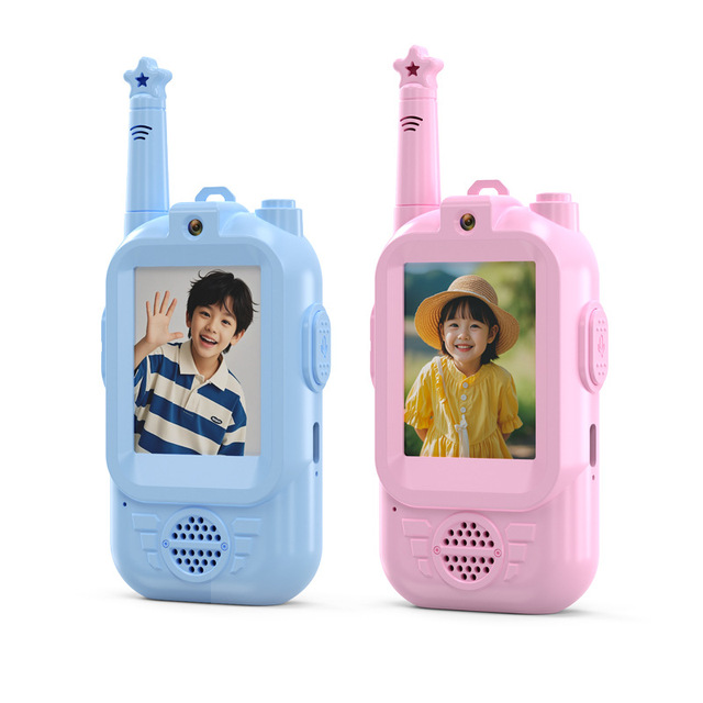 2026 New Kids Cartoon Video Intercom Pager Toy HD Talk Device Built Lithium Battery Unisex Children Daily Entertainment Supply