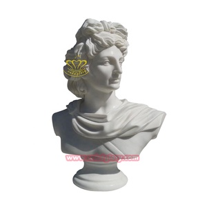 Statue de buste de jeune fille en marbre sculpté à la main, élégante et moderne, sur mesure - Product Image 5