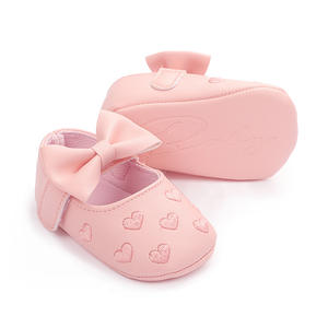 Fantaisie nouveau-né bébé en <span class=keywords><strong>cuir</strong></span> fête sandales fille semelles souples avec nœud fantaisie chaussures de marche 0-18 <span class=keywords><strong>mois</strong></span> infantile bébé princesse chaussures - Product Image 6