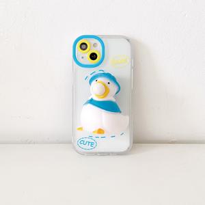 Envío gratis lindo 3D pato alivio del estrés elegante funda de teléfono móvil para <span class=keywords><strong>iPhone</strong></span> 16 15 <span class=keywords><strong>14</strong></span> 13 <span class=keywords><strong>Pro</strong></span> <span class=keywords><strong>Max</strong></span> cubierta de parachoques suave promoción - Product Image 4