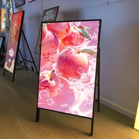 Enseigne Lumineuse LED d'Affichage de Menu Intérieur Personnalisée 60x90cm Sans Support pour Pizzeria, Café, Bar