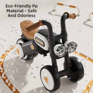 Vélo d'équilibre pour enfants à quatre roues sans pédales, voiture à roulettes pour bébé, jouet de vélo à glissière pour enfants avec musique et lumière - Product Image 5