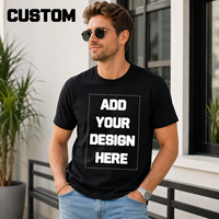 T-shirt unisexe personnalisé avec logo imprimé OEM/ODM, coton premium, col rond, manches courtes, marque privée, vente en gros OEM ODM