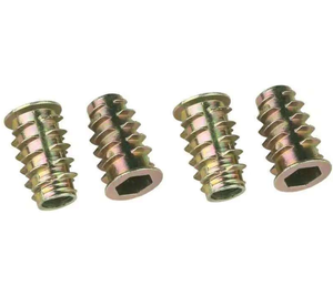 M6 M8 1/4 5/16 3/8 thép carbon Hex ổ cắm ren chèn hạt Thép không gỉ cho đồ nội thất gỗ hợp kim kẽm - Product Image 4
