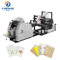 Chenqi CQA-400/650/850LT Mechanische V-bodem papierzakkenmachine met motor en meerkleurenprint voor boodschappen- en fruitzakken