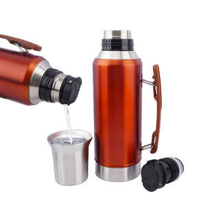 Termo de Vacío para <span class=keywords><strong>Yerba</strong></span> <span class=keywords><strong>Mate</strong></span> de 1200 ml de Acero Inoxidable 18/8 Grado Alimenticio con Asa y Logo Personalizado para Acampar y Almacenamiento de Agua - Product Image 5