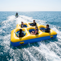 Vente Flash : Tube Gonflable Commercial Personnalisé 3x2.9m en PVC Anti-UV, 5 Places, pour Sports Nautiques en Mer