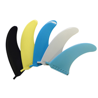 Ailerons centraux de planche de surf couleur personnalisée, aileron de surf longboard 9.0', ailerons simples en plastique