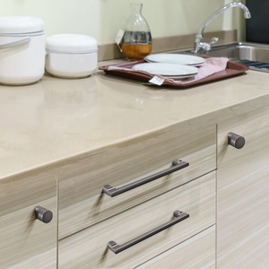 YONGFIA-tirador de cajón para muebles de cocina, tirador moderno de lujo para puerta de armario, color negro, 3703RTS - Product Image 4