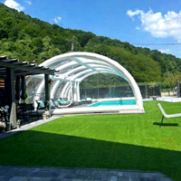 Couverture de piscine gonflable en PVC imperméable personnalisée, tente de couverture de piscine pour piscines extérieures et de jardin