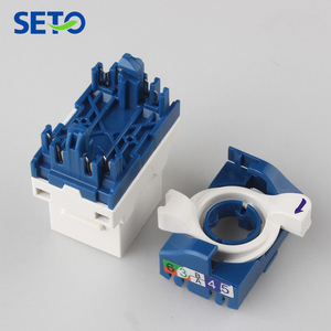 Hot Sản phẩm bán chạy xoay <span class=keywords><strong>RJ45</strong></span> Adapter Cat6 Keystone jack Ethernet nối <span class=keywords><strong>RJ45</strong></span> cắm Cat6 - Product Image 2