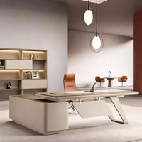 Table de travail informatique moderne de luxe de haute qualité, table de bureau à domicile, bureau de direction, bureau de PDG