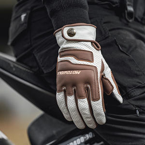MOTOWOLF Vintage motosiklet yüksek kaliteli sürme deri eldiven - Product Image 1