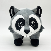 Boneka Rakun Liar Custom Pabrik, Isi Kapas PP, Boneka Hewan, Merchandise Game, Hadiah Boneka Hewan Liar Hutan